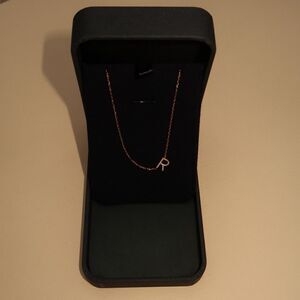 diamond initial necklace